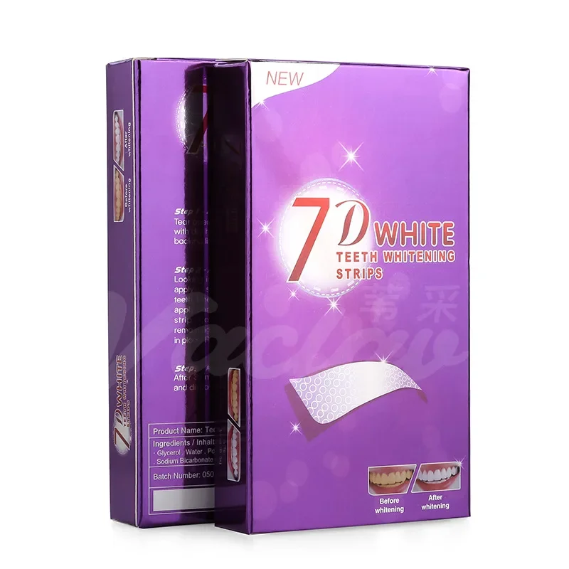Teeth Whitening Yellow Teeth - 2026-7D Purple Teeth Whitening Strips Set