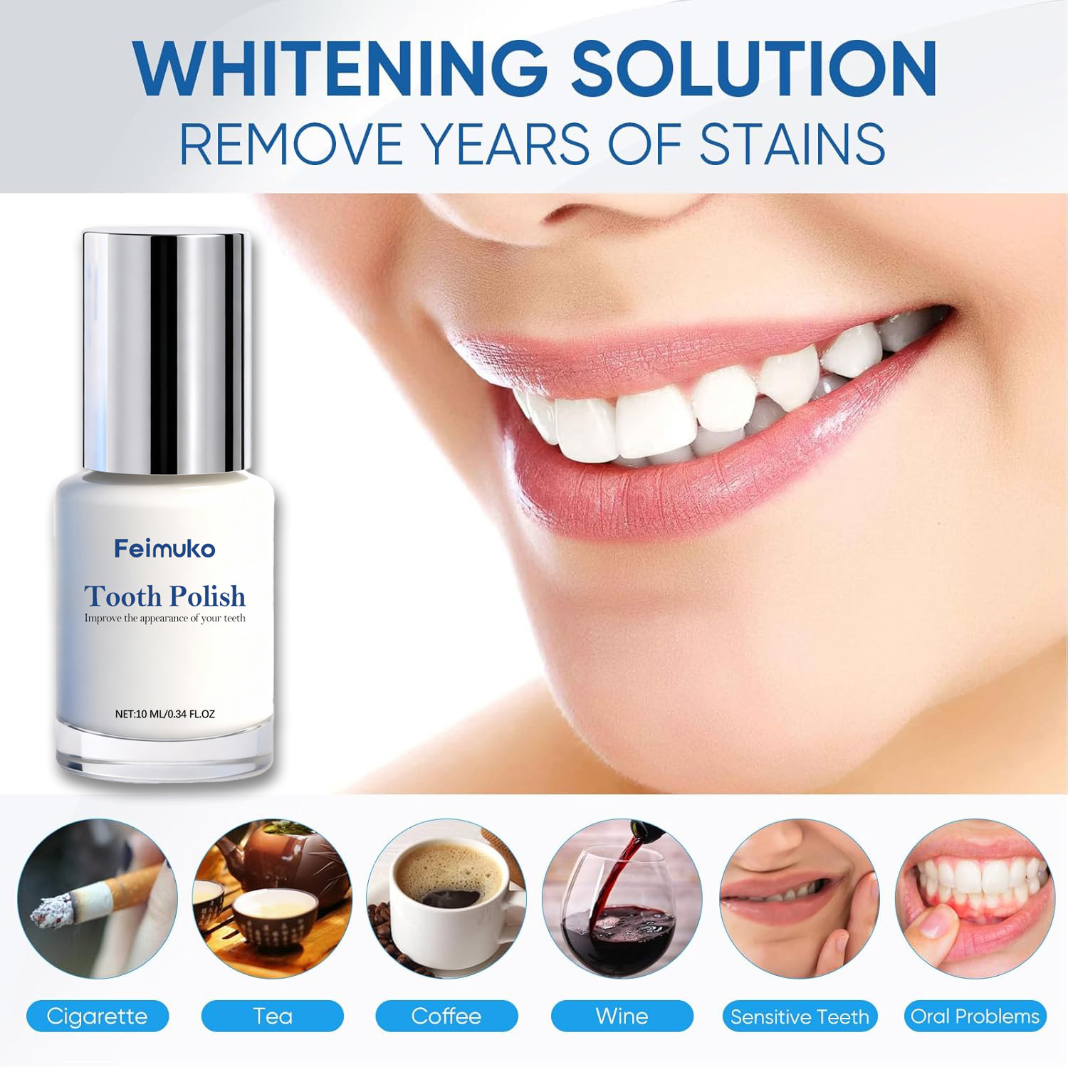 10ml Teeth Whitening Paint - R - Teeth Whitening Yellow Teeth 评论和价格