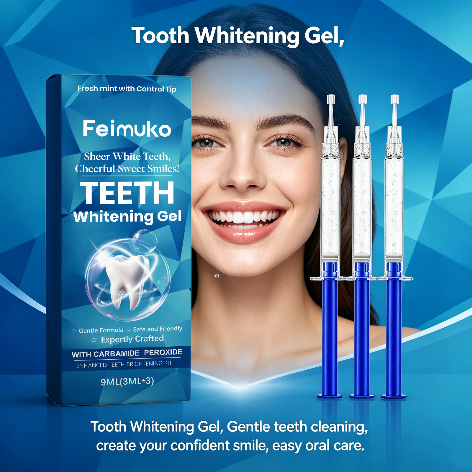 Teeth Whitening Gel Gentle Cle - Teeth Whitening Yellow Teeth 评论和价格