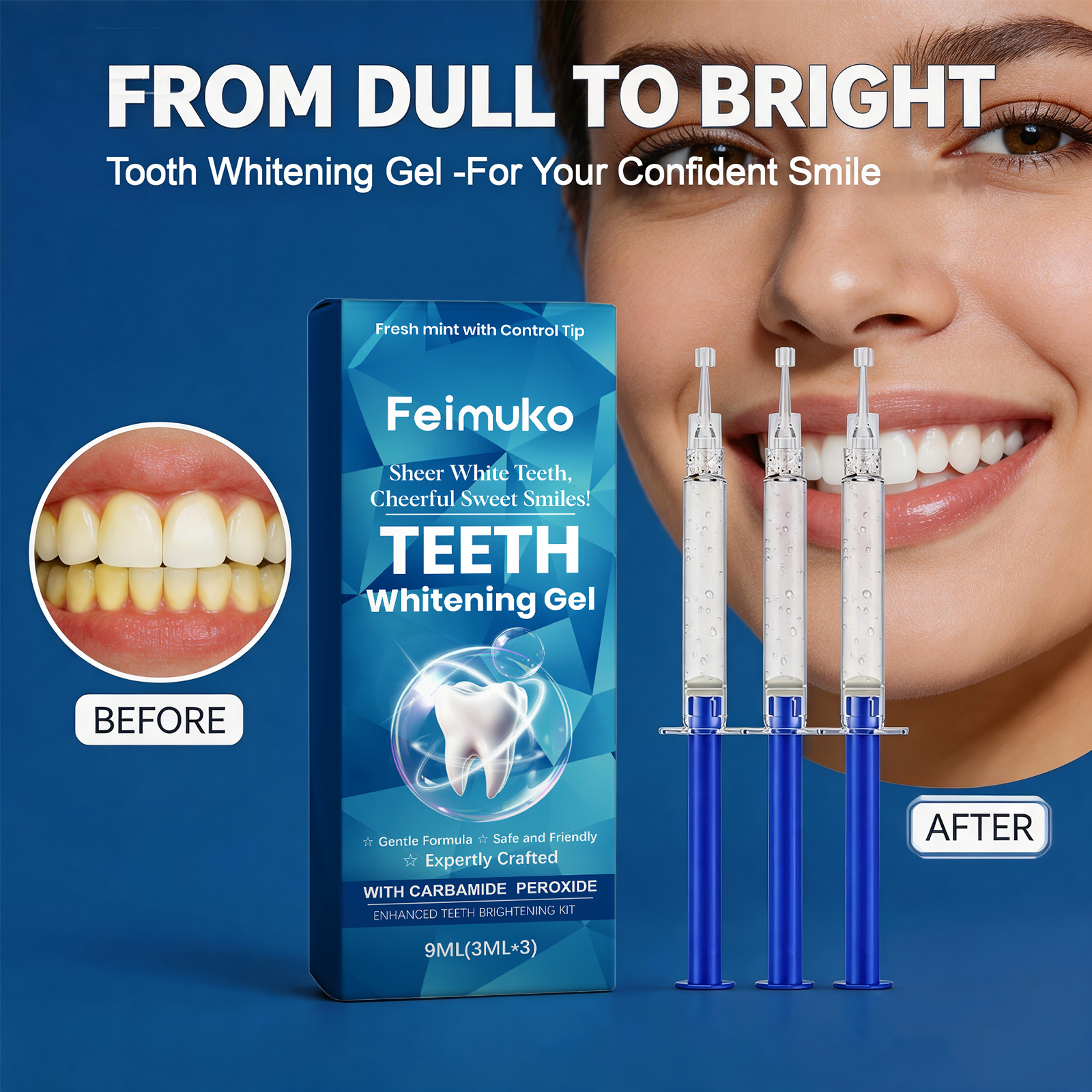 Teeth Whitening Gel Gentle Cle - Teeth Whitening Yellow Teeth 评论和价格