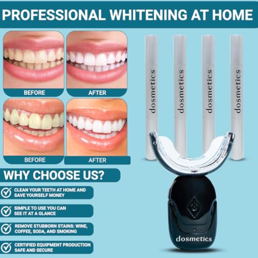 Teeth Whitening Kit with LED L - Teeth Whitening Gel Pen 评论和价格
