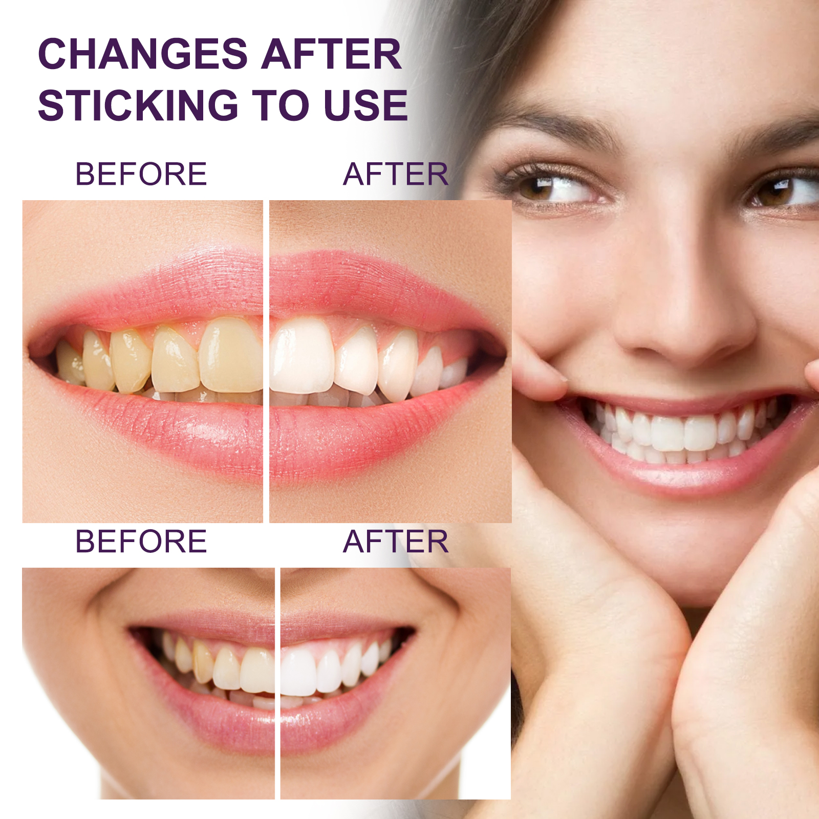 V34 Purple ToothpasteTeeth Whi - Teeth Whitening Yellow Teeth 评论和价格