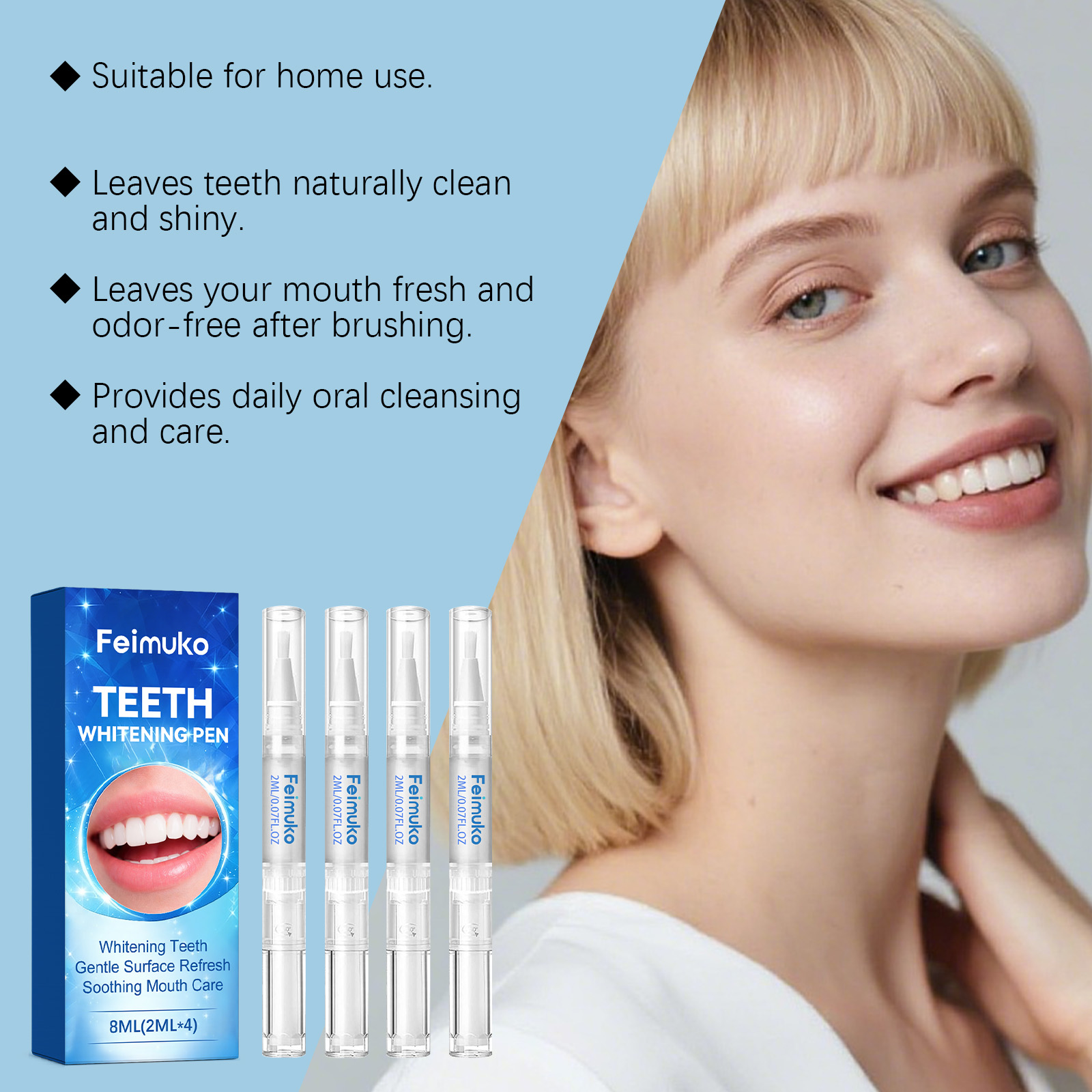 Feimuko 8ml Teeth Gel Pen Gent - Teeth Whitening Gel Pen 评论和价格