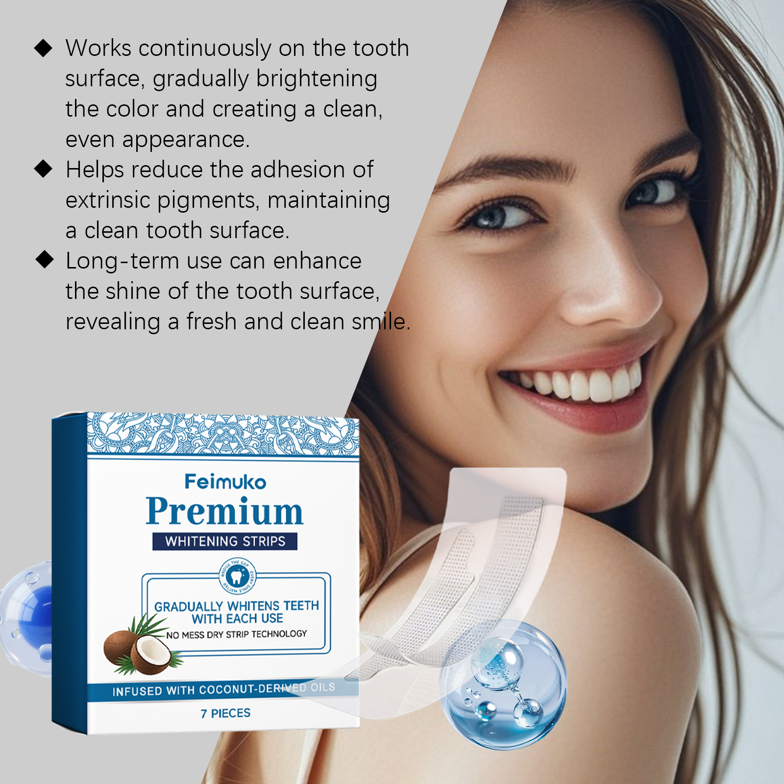 Teeth Stains Removal Strips De - Teeth Whitening Yellow Teeth 评论和价格