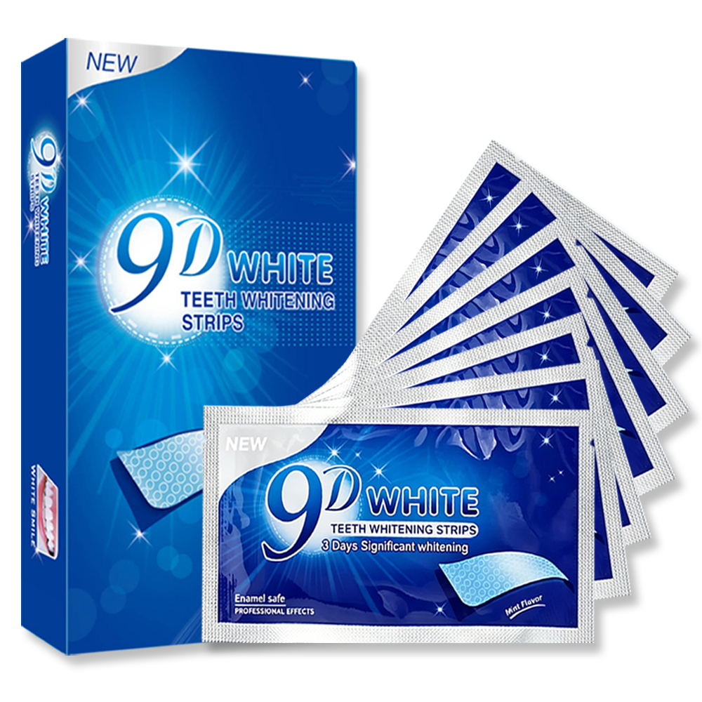 9D White Teeth Whitening Strip - Teeth Whitening Yellow Teeth 评论和价格