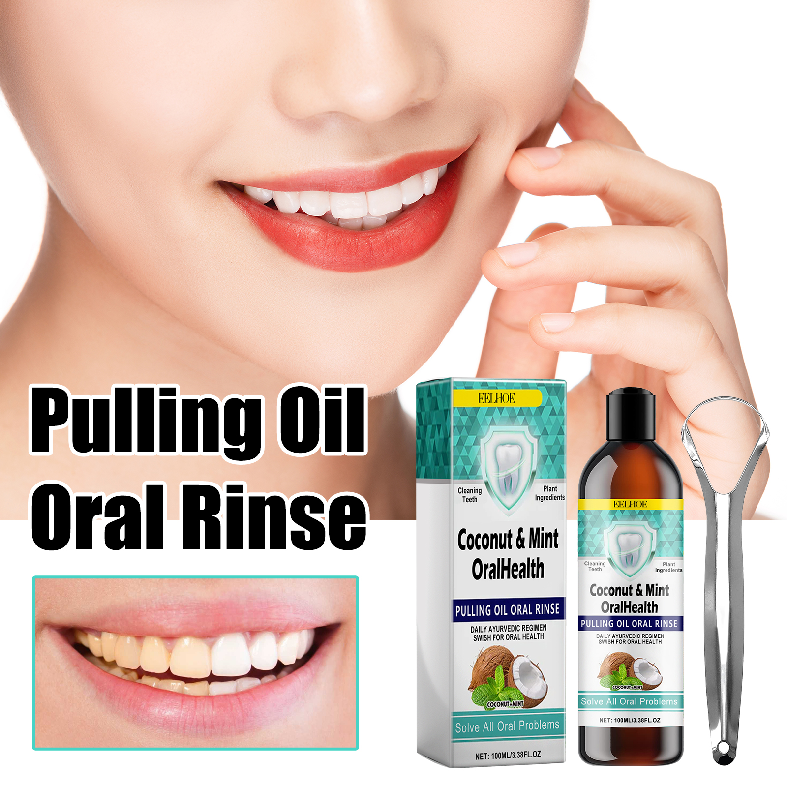 Coconut Oil Mouthwash Whitenin - Teeth Whitening With Coconut Oil 评论和价格