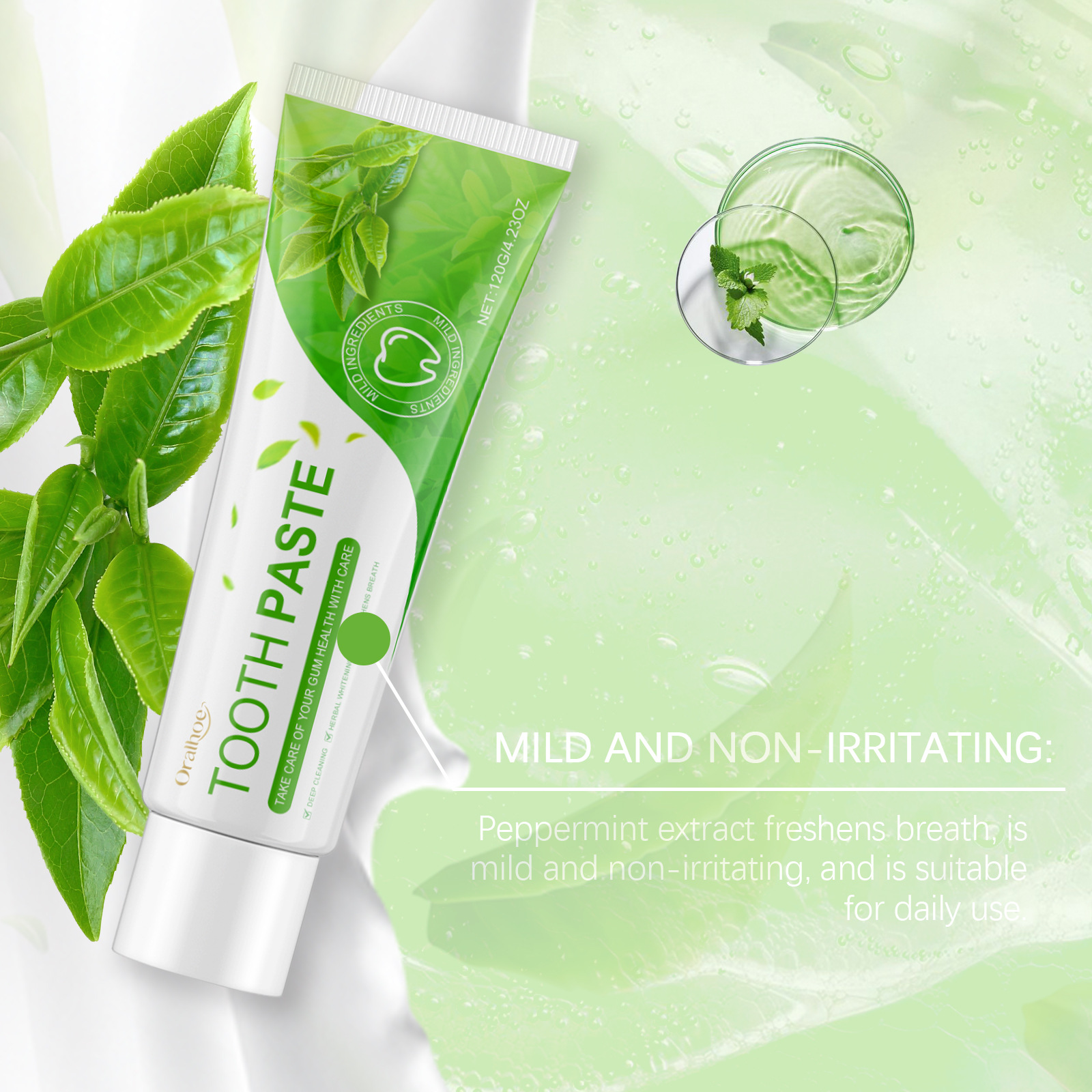 Herbal Green Whiten Toothpaste - Teeth Whitening Yellow Teeth 评论和价格