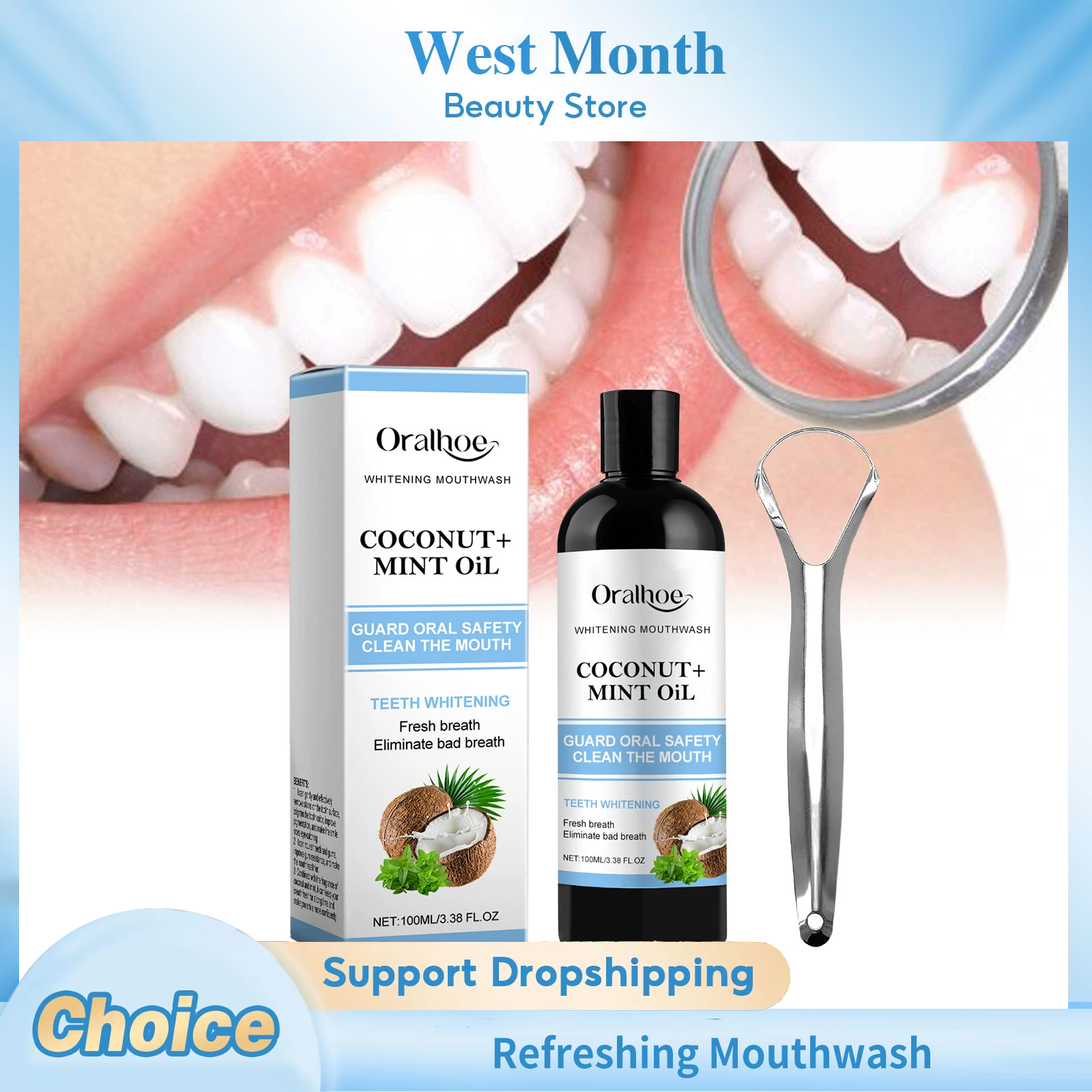 Coconut Mint Pulling Oil Refre - Teeth Whitening With Coconut Oil 评论和价格