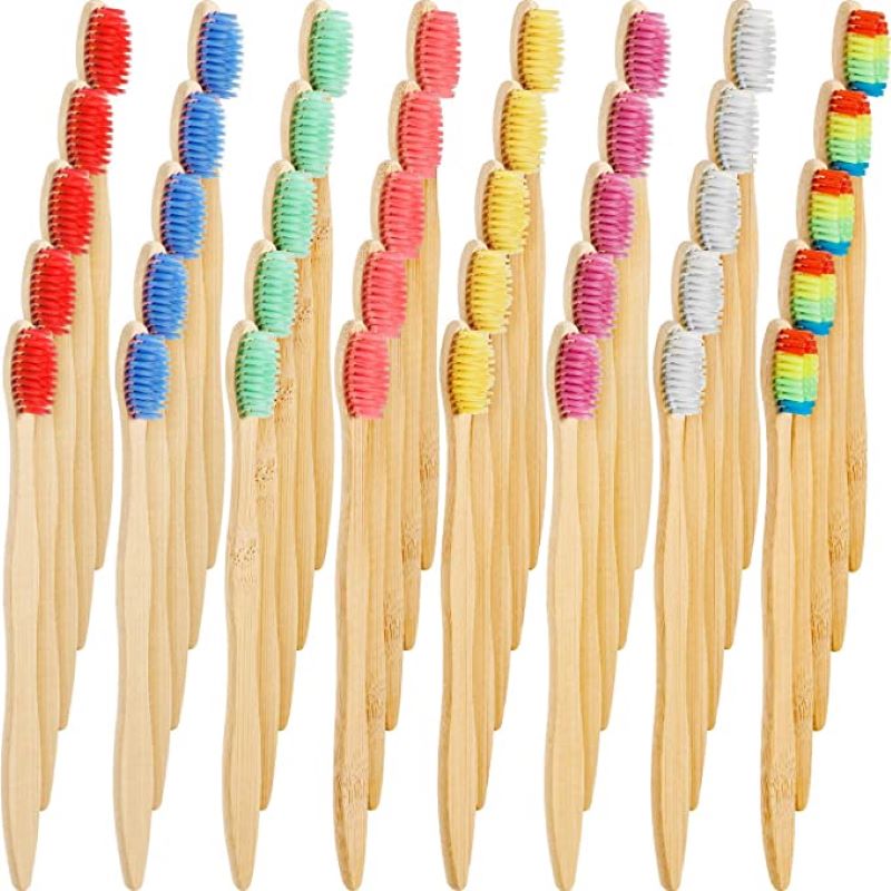 50/100PCS Colorful Natural Bam - Teeth Whitening Video 评论和价格