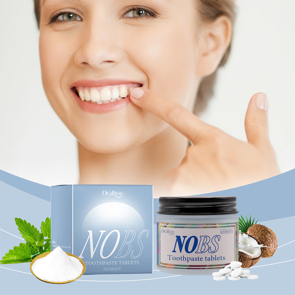 NOBS Toothpaste Tablets - Nano - Teeth Whitening With Coconut Oil 评论和价格