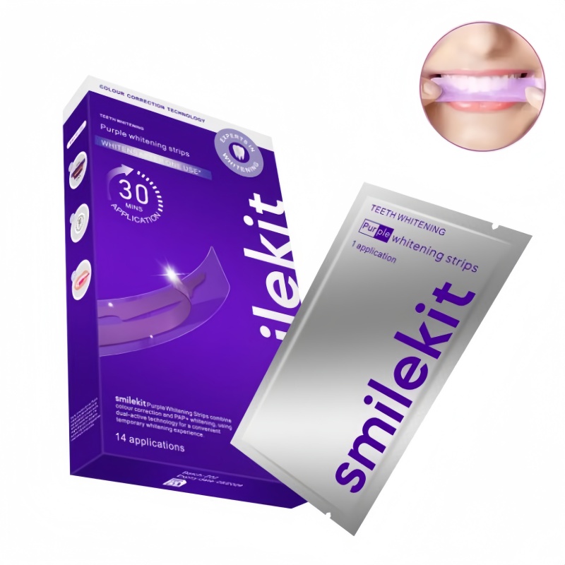 14 Pairs Purple Dental Strips  - Teeth Whitening Gel Pen 评论和价格
