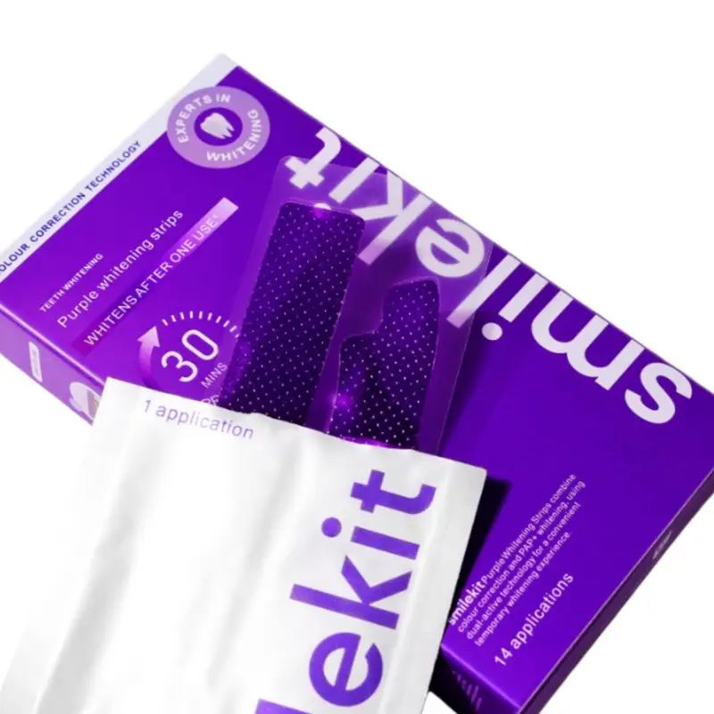14 Pairs Purple Dental Strips  - Teeth Whitening Gel Pen 评论和价格