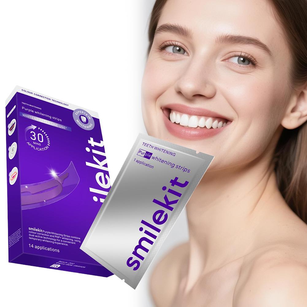 42Pairs Purple Teeth Whitening - Teeth Whitening Gel Pen 评论和价格