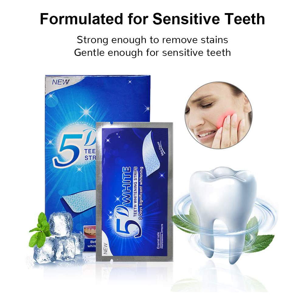 5D White Teeth Whitening Strip - Teeth Whitening Gel Pen 评论和价格